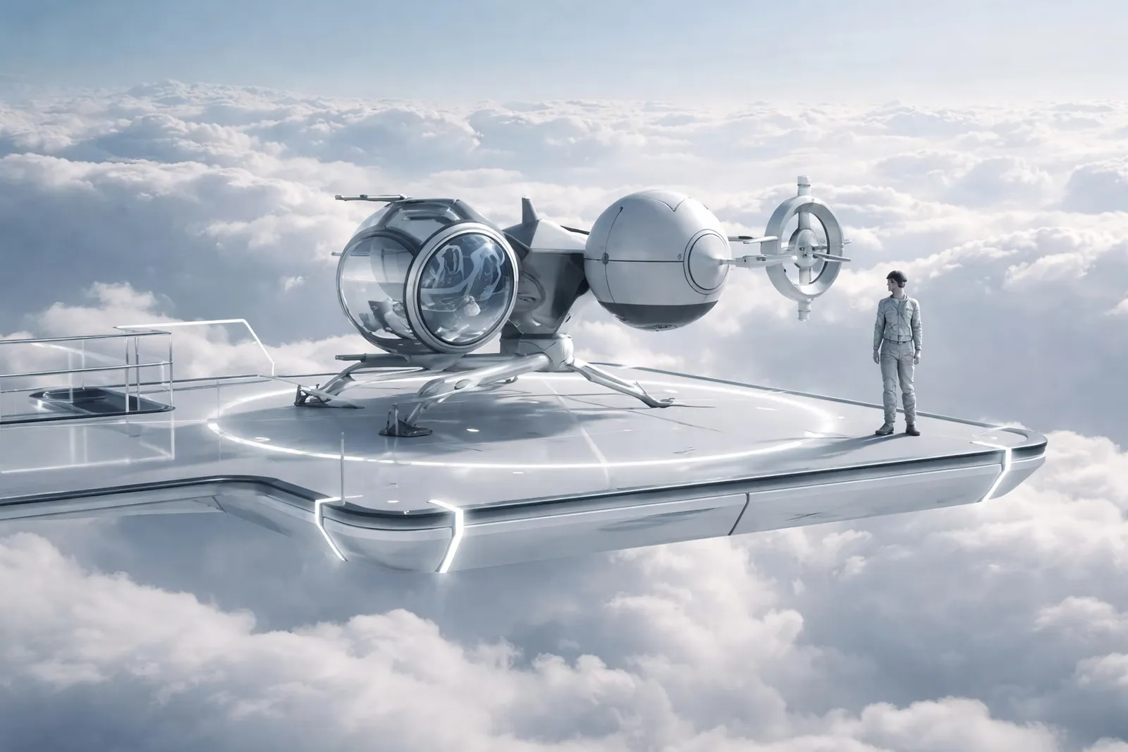 Cloudpiercer Dock: An elevated platform reaching into the skies above the canopy.